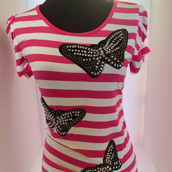 Pink Striped Top - Picture 1 of 3